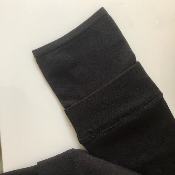 Set of 2 Fuzzy Black Leggings - Picture 6 of 6